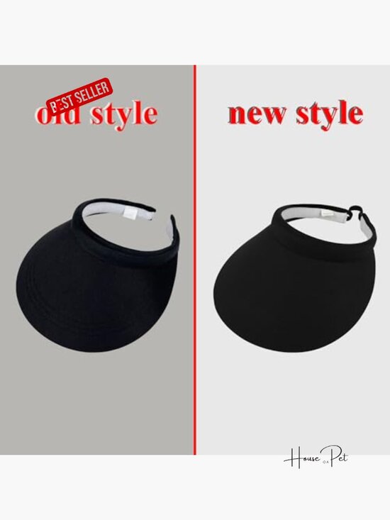 2 Pack Sun Visors Wide Brim Clip on Summer Hats Adjustable UV Protection main image 7